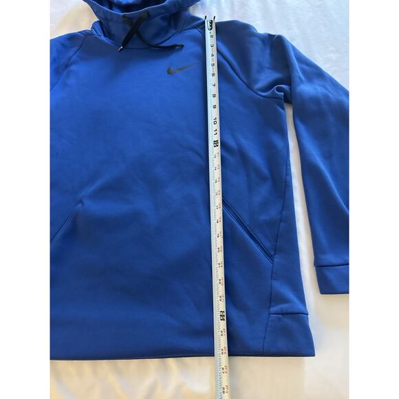 Nike Dri-fit Hoodie Pullover Women's Blue Sweatshirt Medium Athletic Sport - Picture 5 of 8